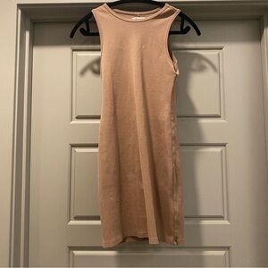 Hollister Sleeveless Beige Mini Dress